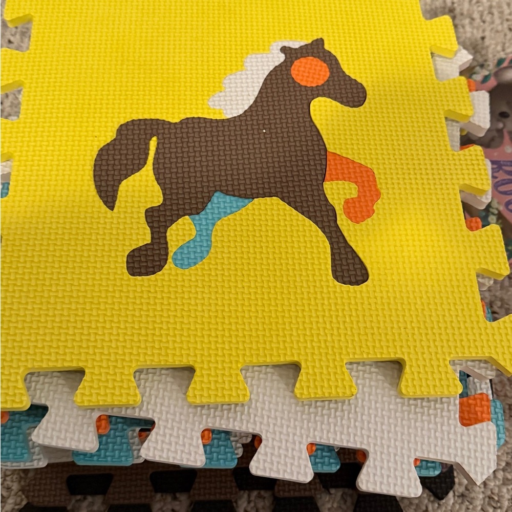 Colorful Puzzle Play Mat for Kids